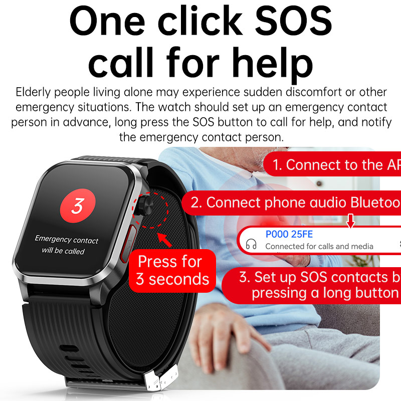 P300pro BT Call Air Pump Airba - Fall Detection Watch ulasan dan harga