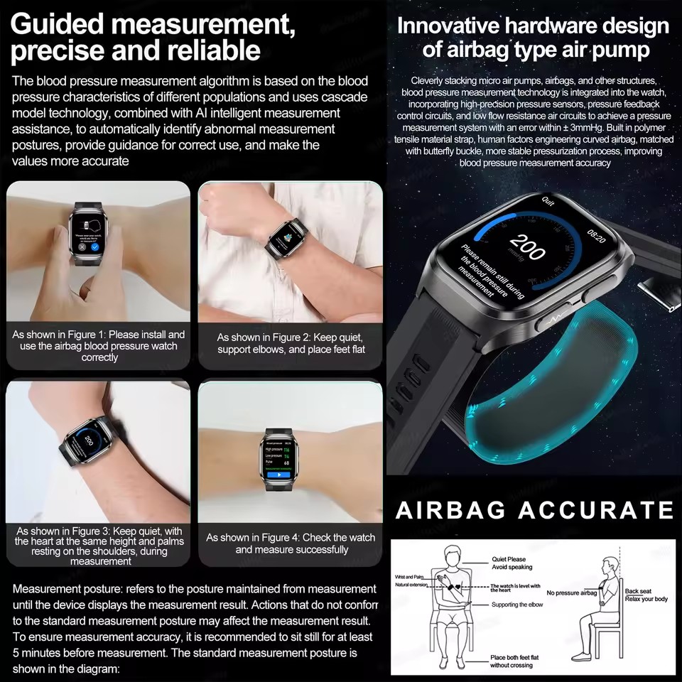 2026 New Upgrade AI Diagnostic - Fall Detection Watch ulasan dan harga