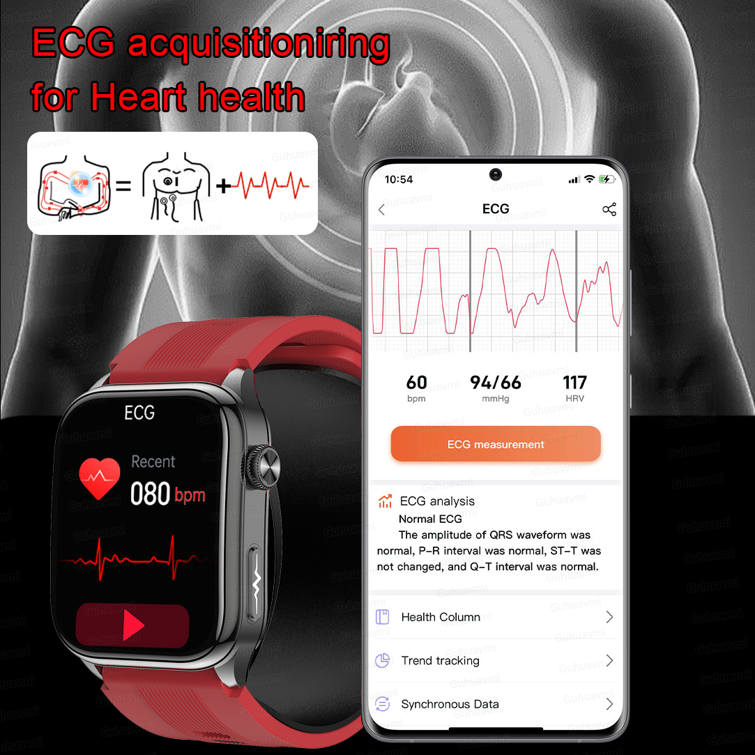 Sapphire Smartwatch AMOLED Scr - Fall Detection Watch ulasan dan harga