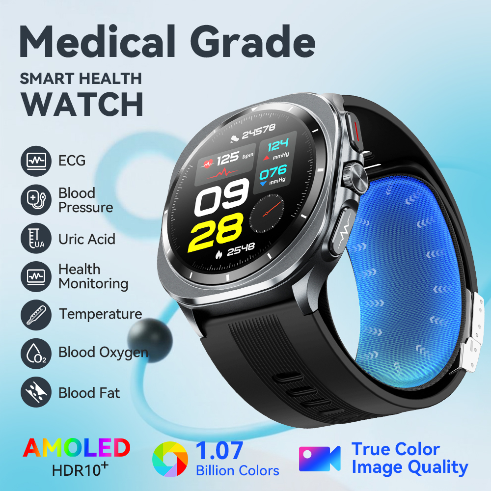 NOYAFA New ECG+PPG Blood Fat U - Fall Detection Watch ulasan dan harga