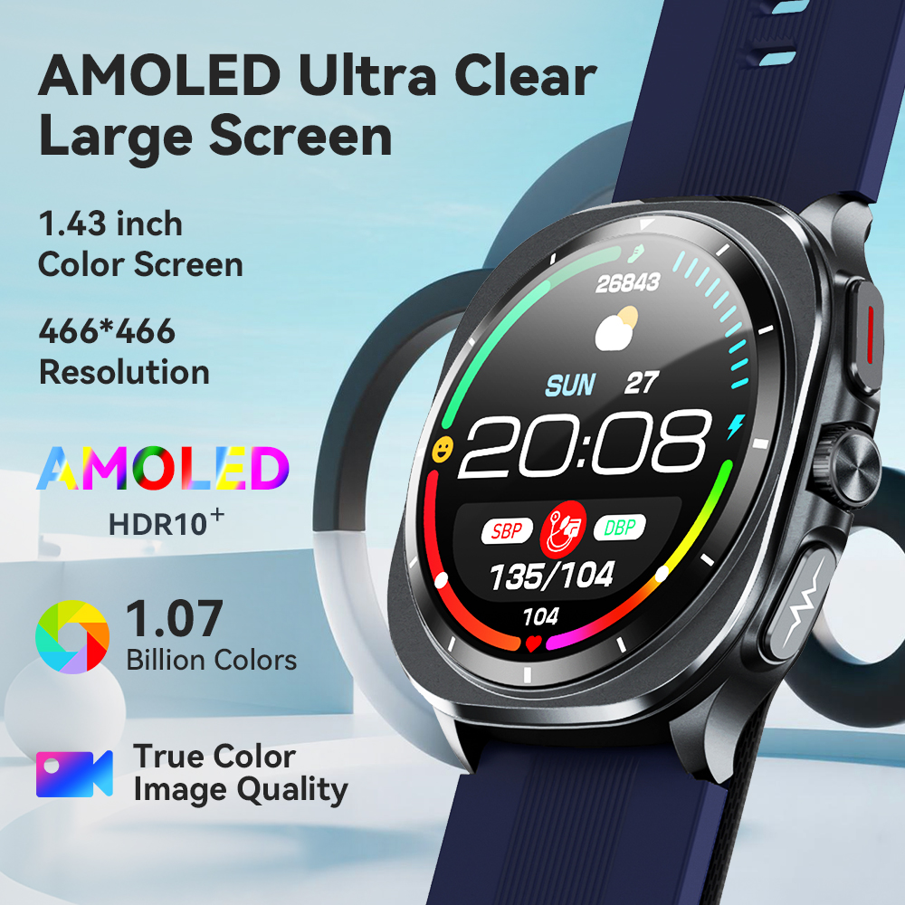 NOYAFA New ECG+PPG Blood Fat U - Fall Detection Watch ulasan dan harga