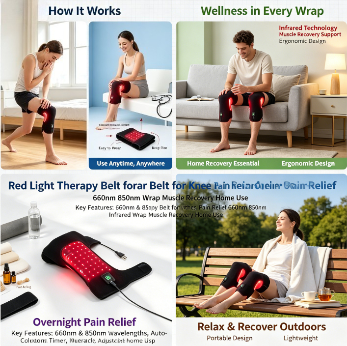 Smart Timer Red Light Therapy  - Smart Knee Wrap ulasan dan harga