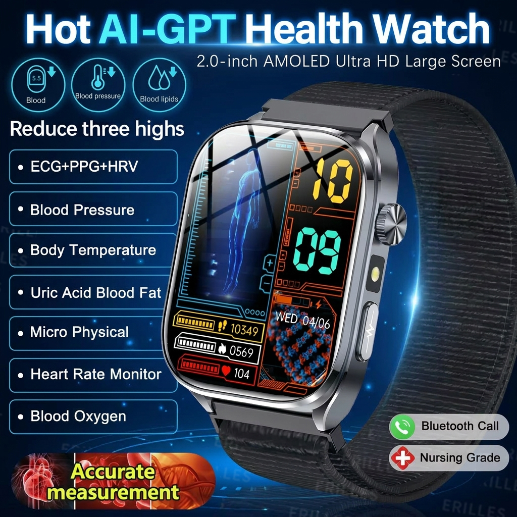 2026 Latest Al-GPT Health Smar - Fall Detection Watch ulasan dan harga