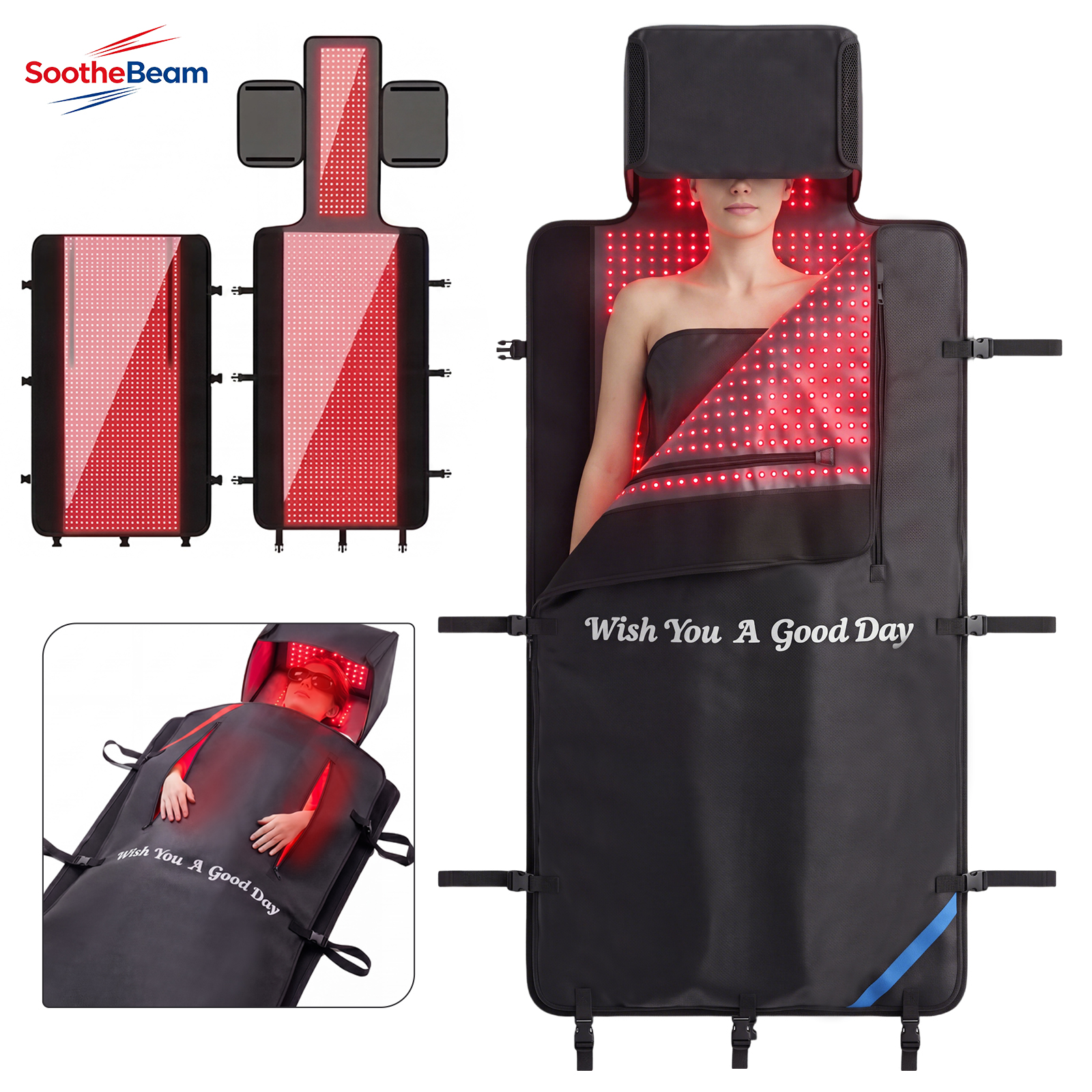 2880LEDs Red Light Therapy Mat - Galvanic Skin Sensor ulasan dan harga