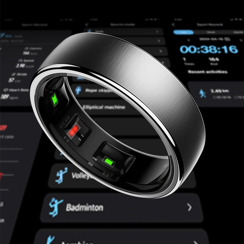 Smart Ring Men Women with Char - Temperature Ring Skin ulasan dan harga