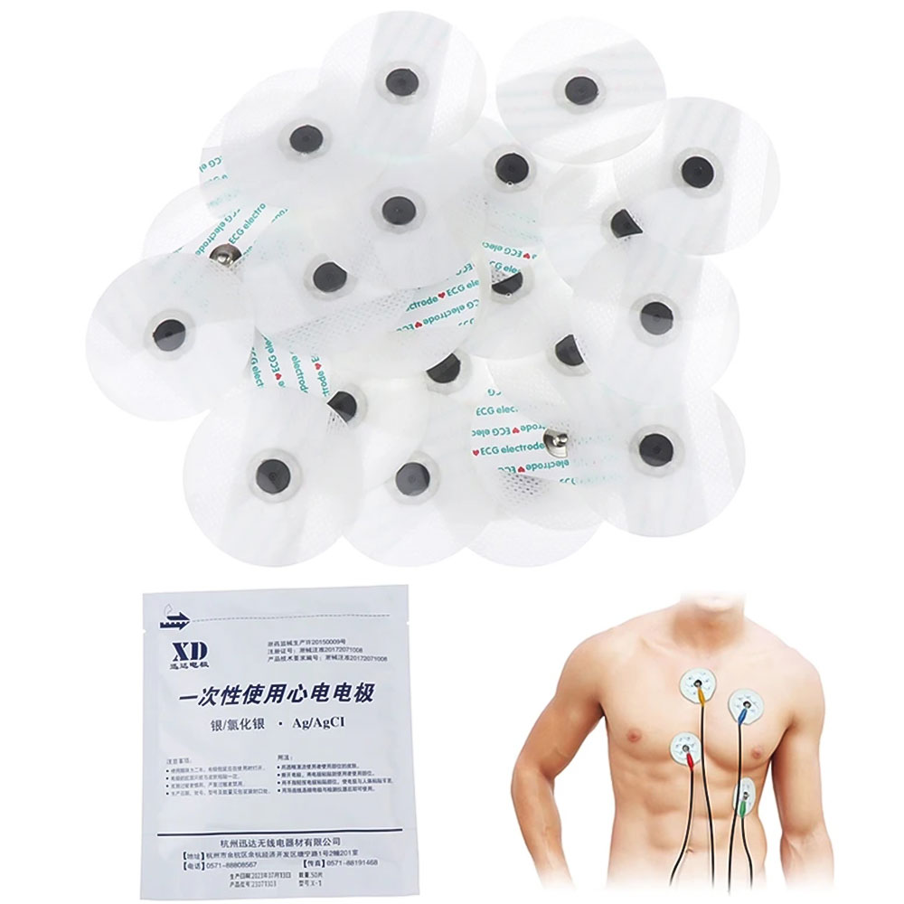 50-500pcs Non-woven ECG Electr - Ecg Patch Monitor ulasan dan harga