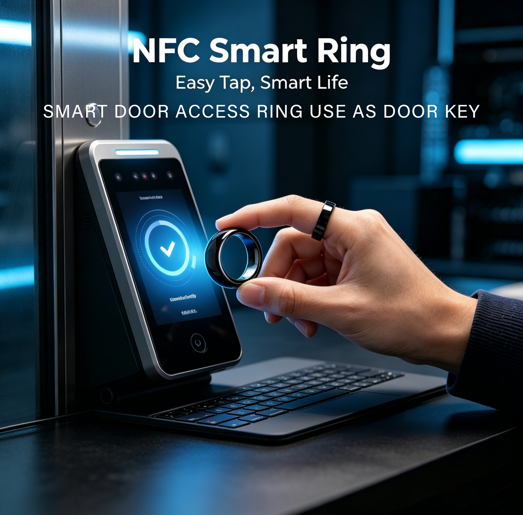 NFC Full Ceramic Smart Ring Co - Smart Ring Nfc Pay ulasan dan harga