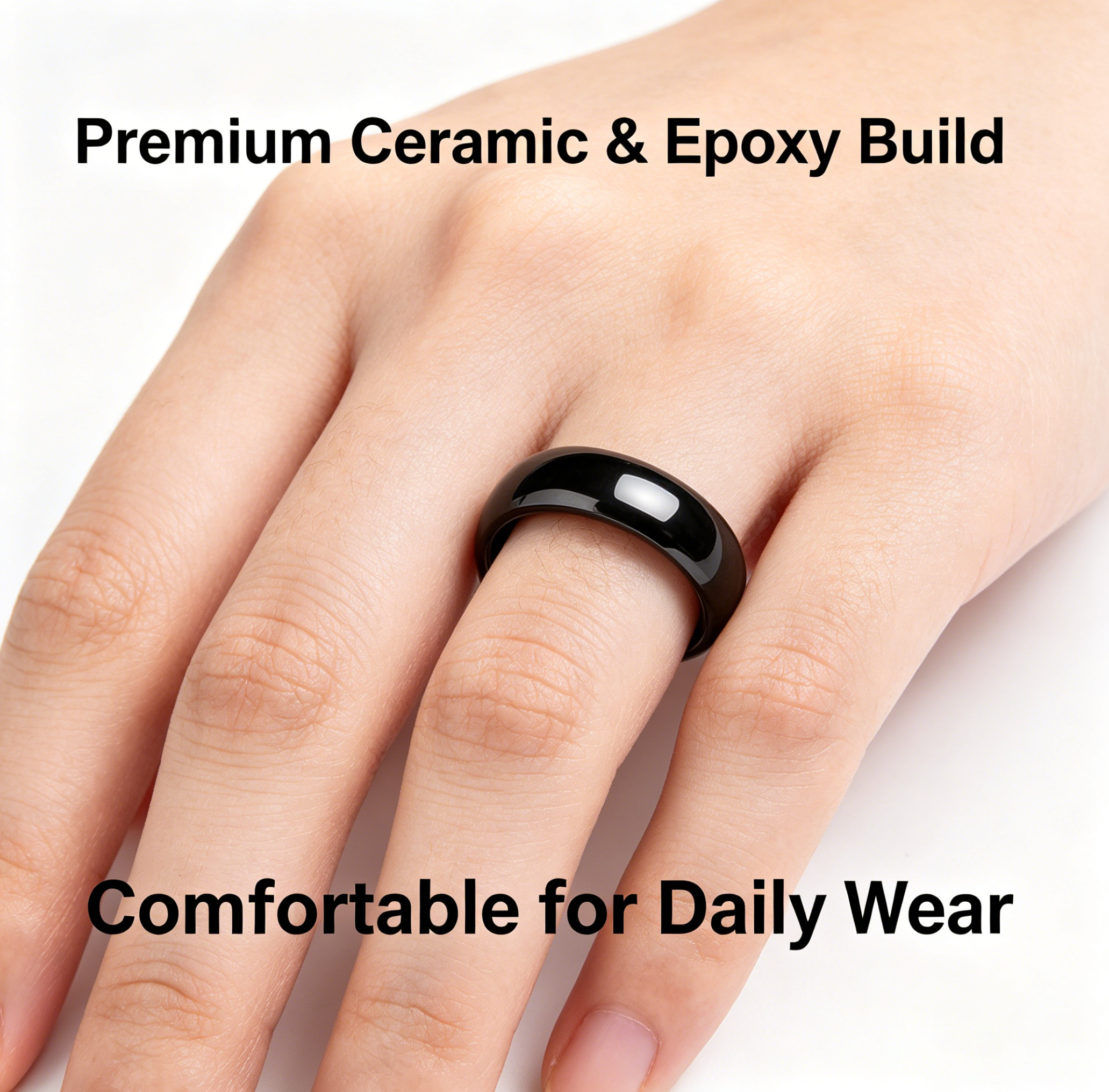 Ntag216 NFC Full Ceramic Smart - Smart Ring Nfc Pay ulasan dan harga