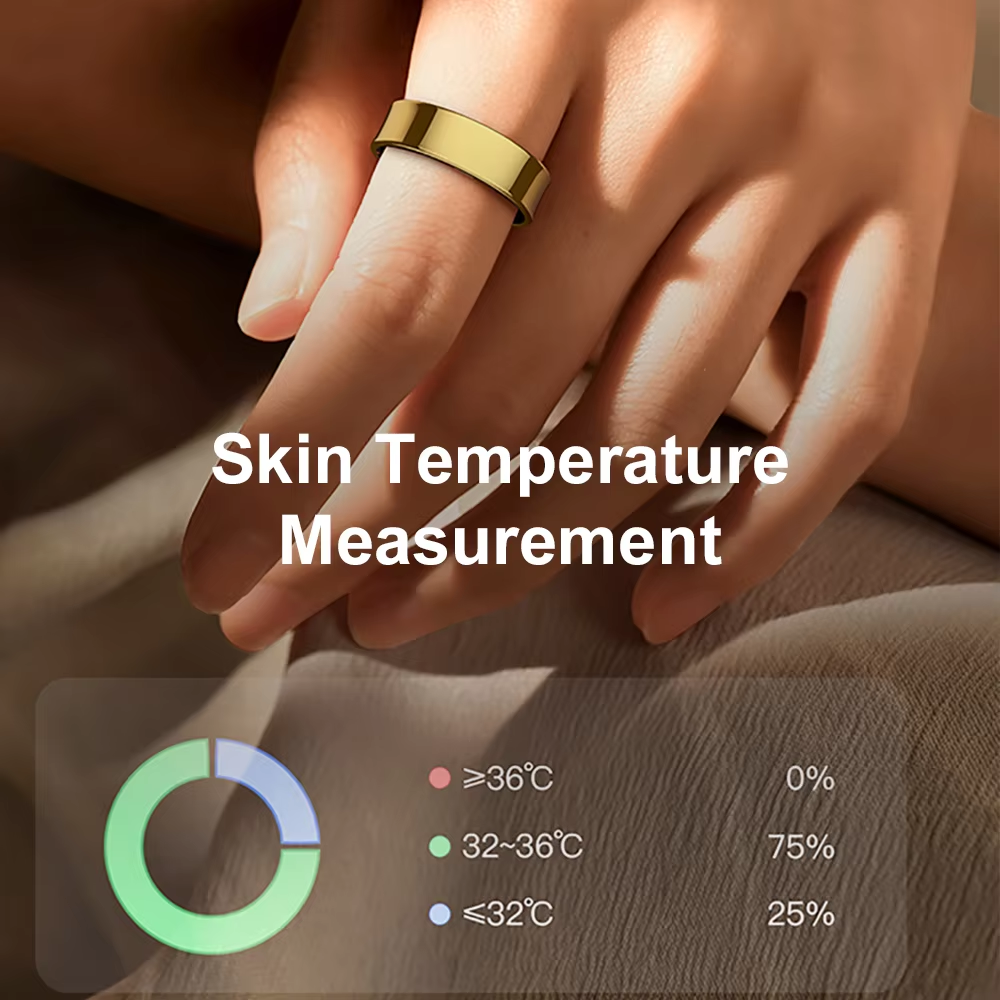 Smart Ring with Charging Case, - Temperature Ring Skin ulasan dan harga