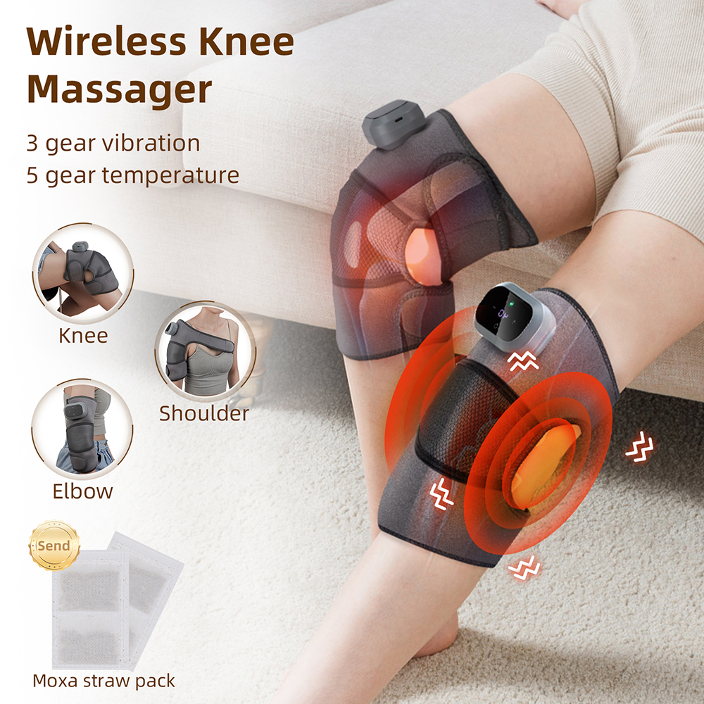3 in 1 Cordless Heating Vibrat - Smart Knee Wrap ulasan dan harga