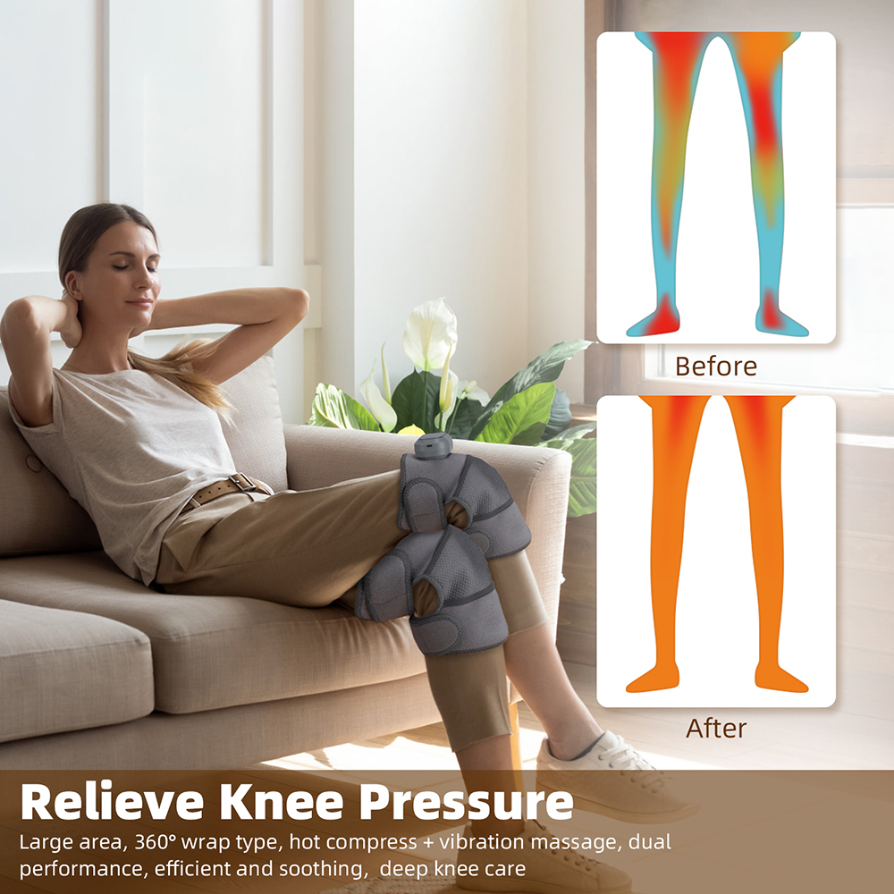 3 in 1 Cordless Heating Vibrat - Smart Knee Wrap ulasan dan harga