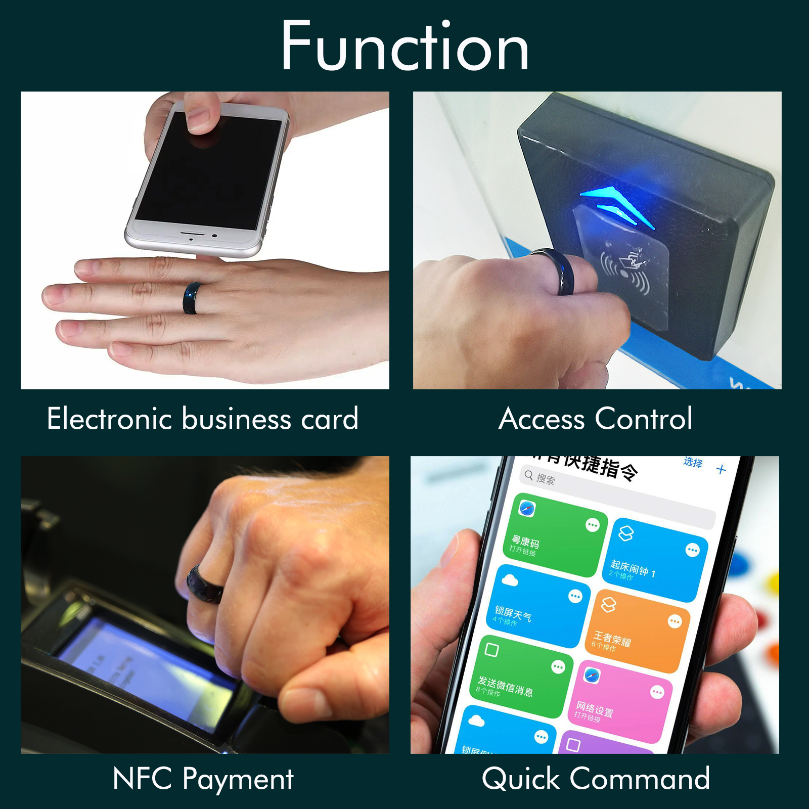 NFC Ntag216 Chip Ceramic Smart - Smart Ring Nfc Pay ulasan dan harga